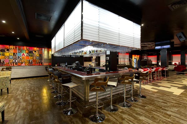 bar area