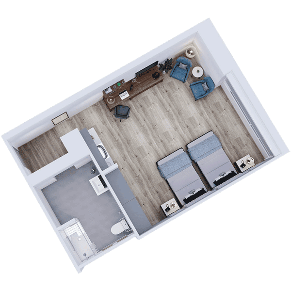 Regency Plus Shared Floor Plans designed by Courtyard Luxury Senior Living in Clinton, NJ